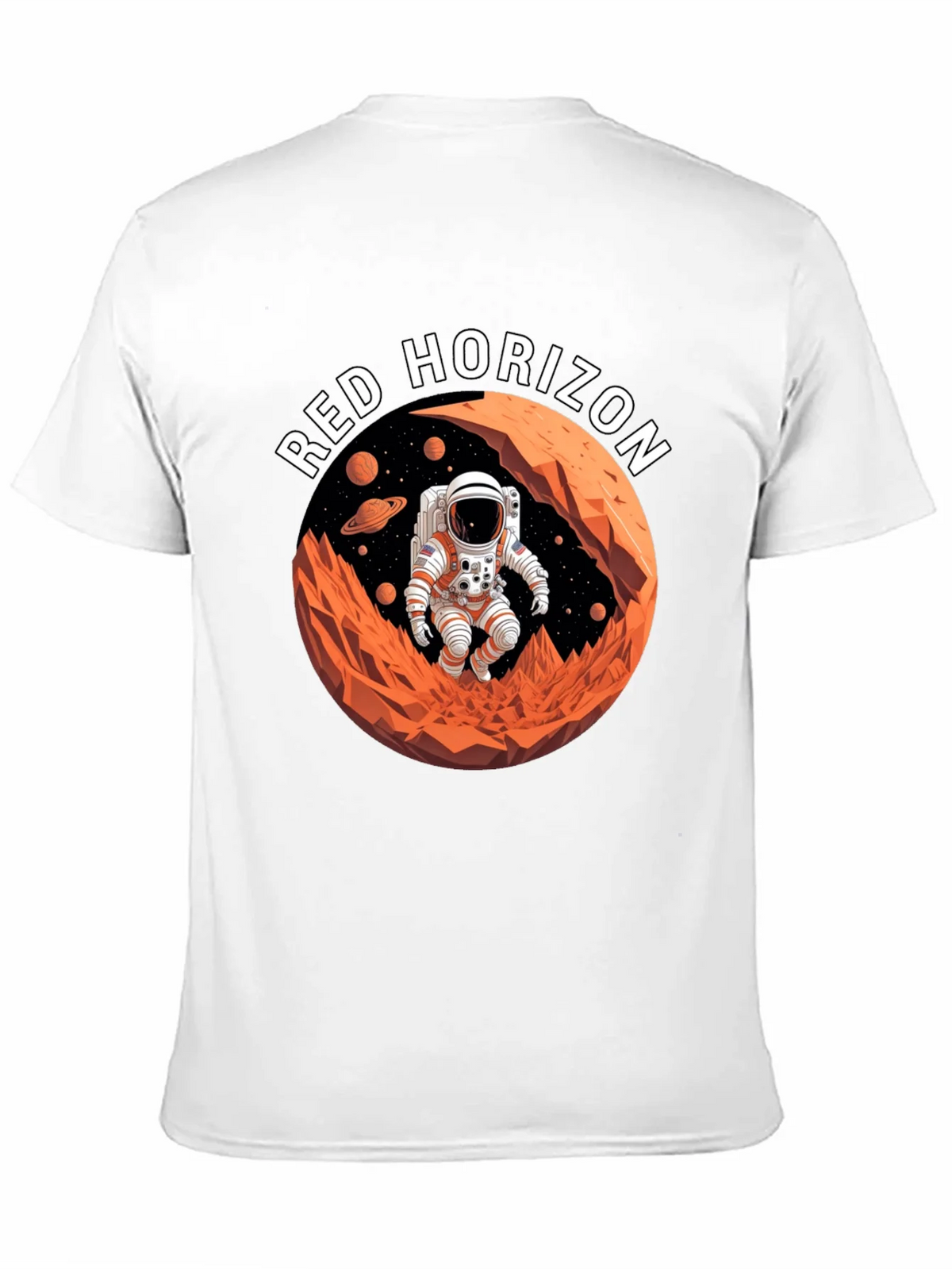 Red Horizon Astronaut T-Shirt - Space Adventure product image 9