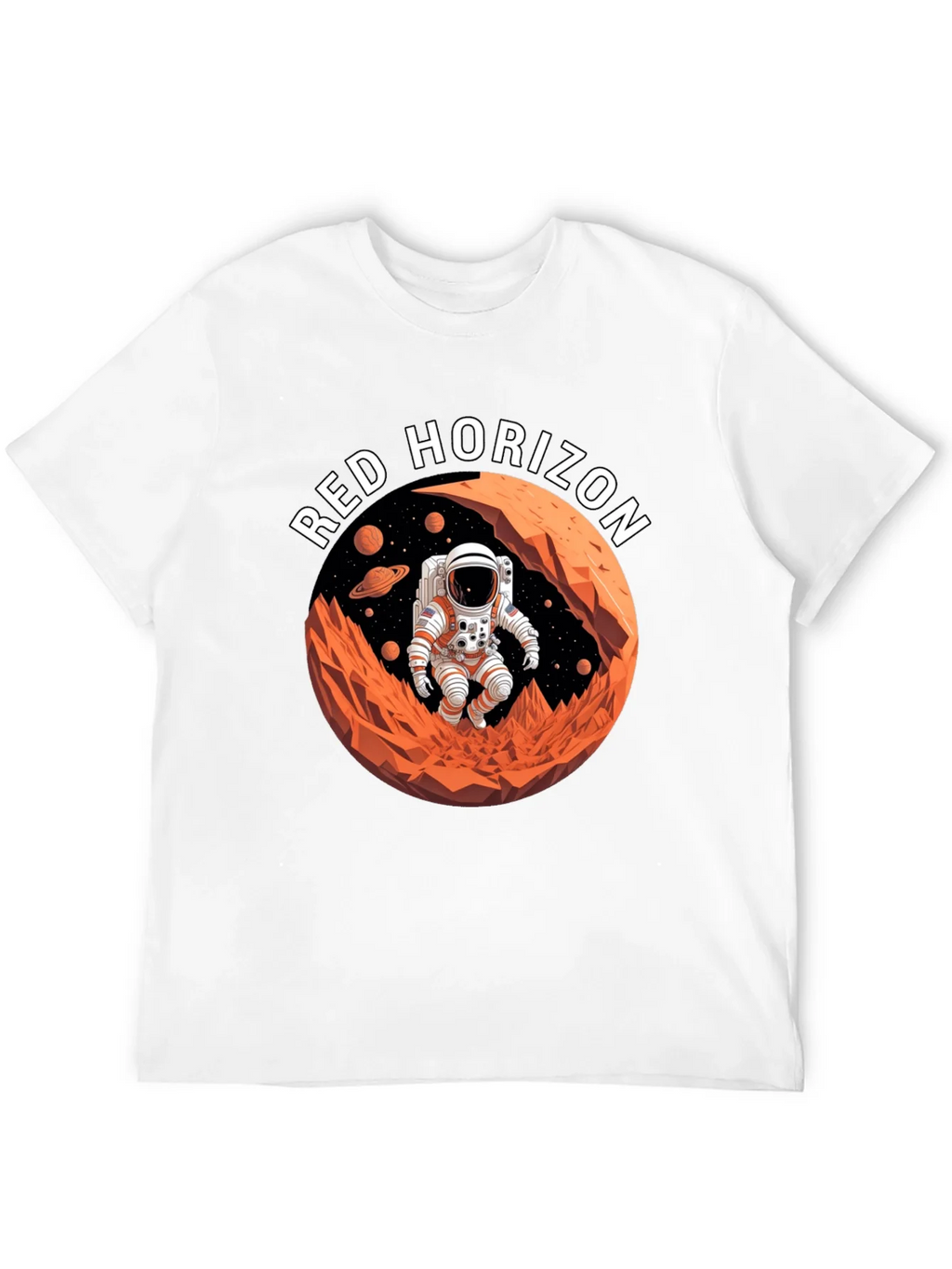 Red Horizon Astronaut T-Shirt - Space Adventure product image 10