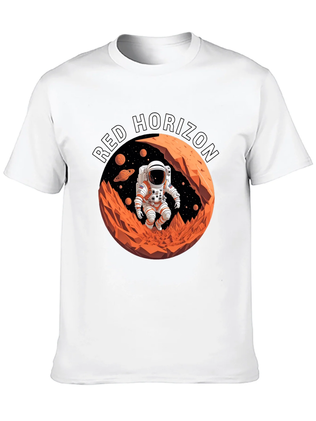 Red Horizon Astronaut T-Shirt - Space Adventure product image 8