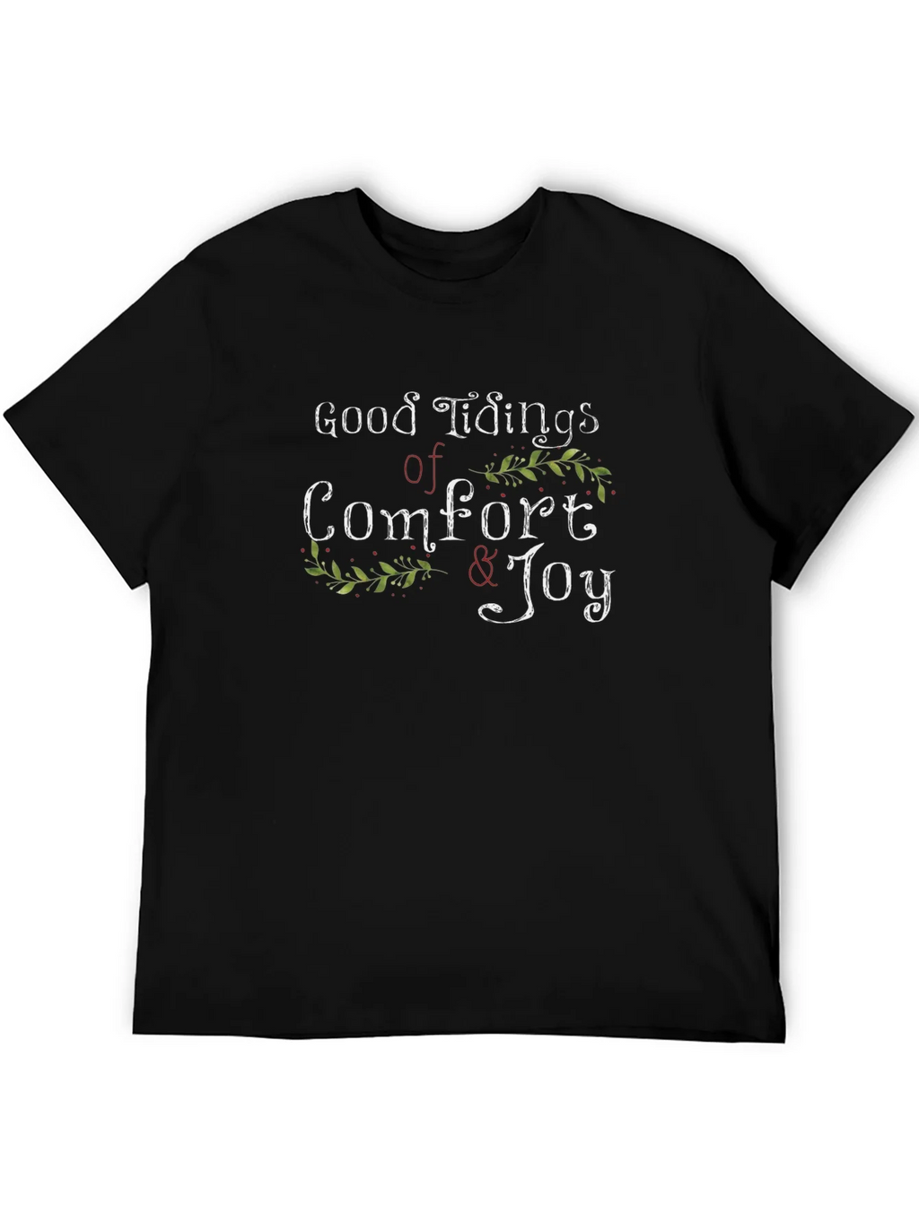 Good Tidings of Comfort & Joy Black T-Shirt product image 5