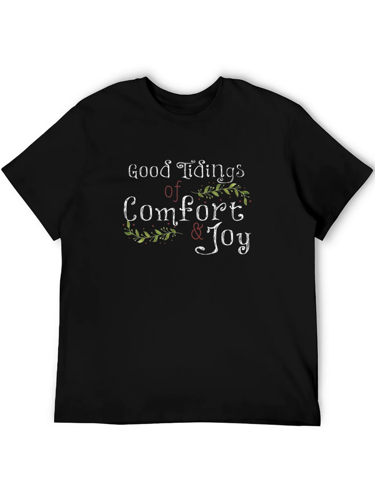 Good Tidings of Comfort & Joy Black T-Shirt product image 5
