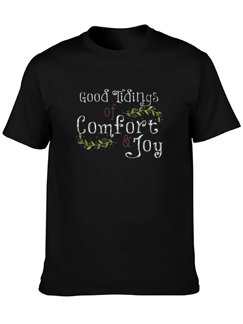 Good Tidings of Comfort & Joy Black T-Shirt product image 3