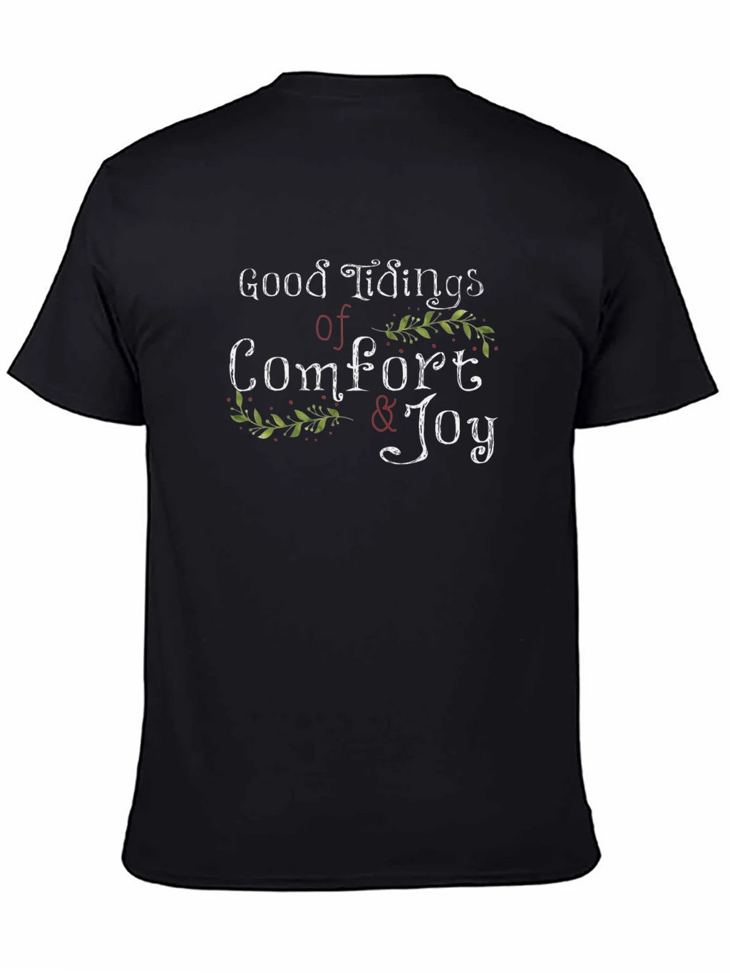 Good Tidings of Comfort & Joy Black T-Shirt product image 4