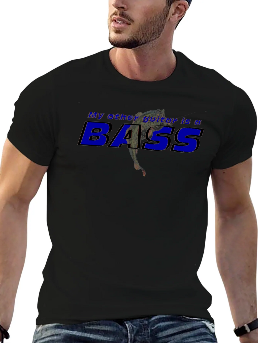 My Other Guitar is a Bass Graphic T-Shirt product image 6