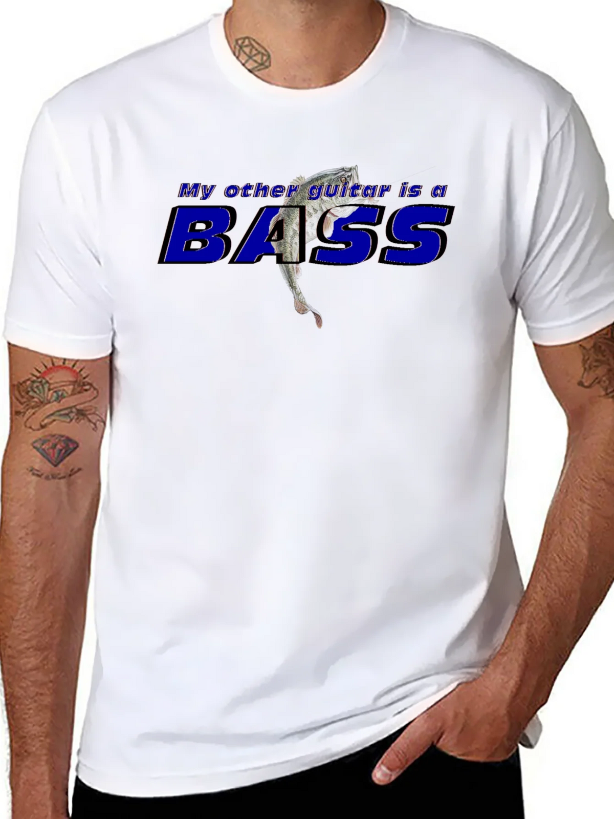 My Other Guitar is a Bass Graphic T-Shirt product image 7