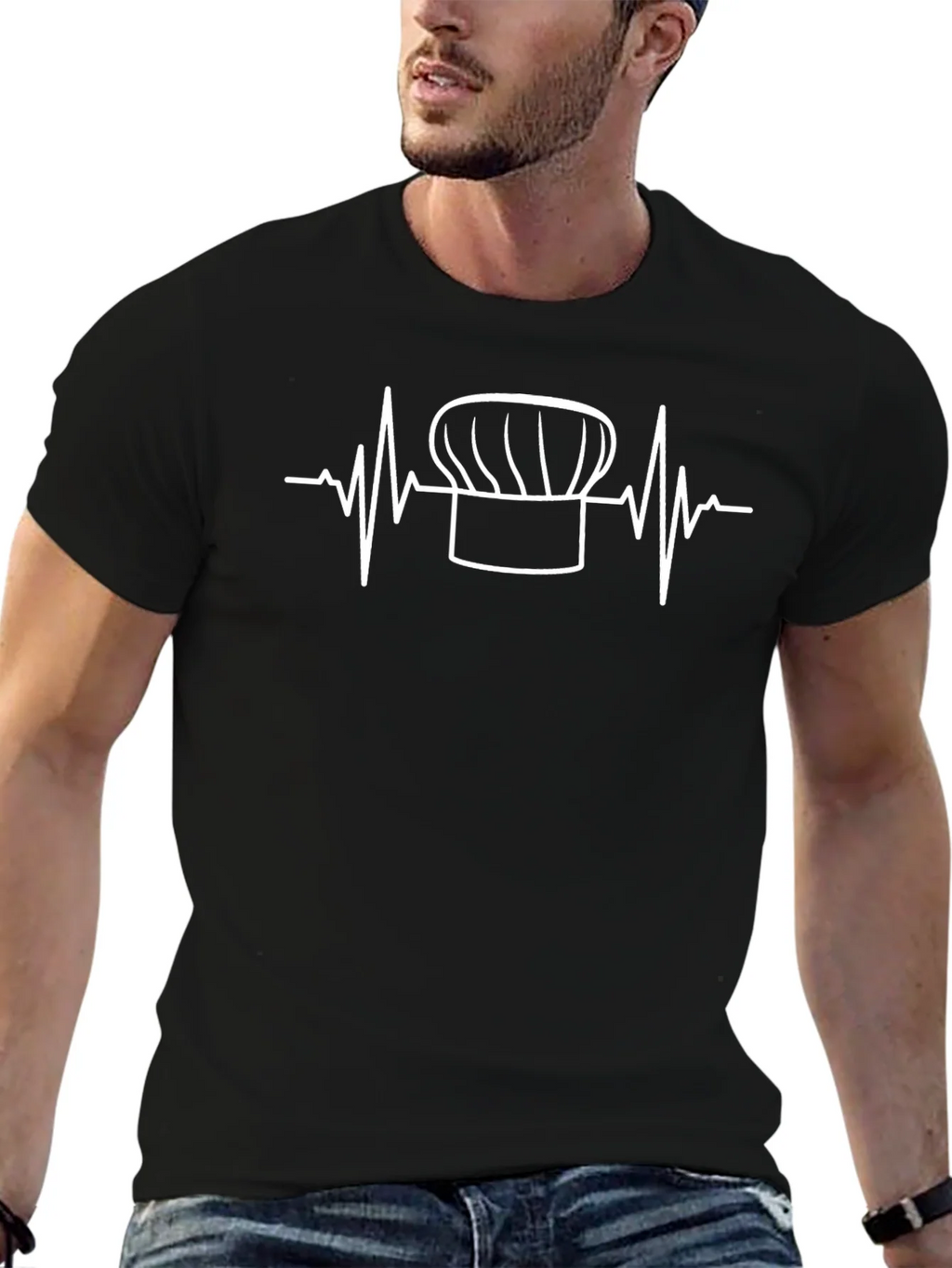 Chefs Heartbeat Graphic T-Shirt - Black product image 6