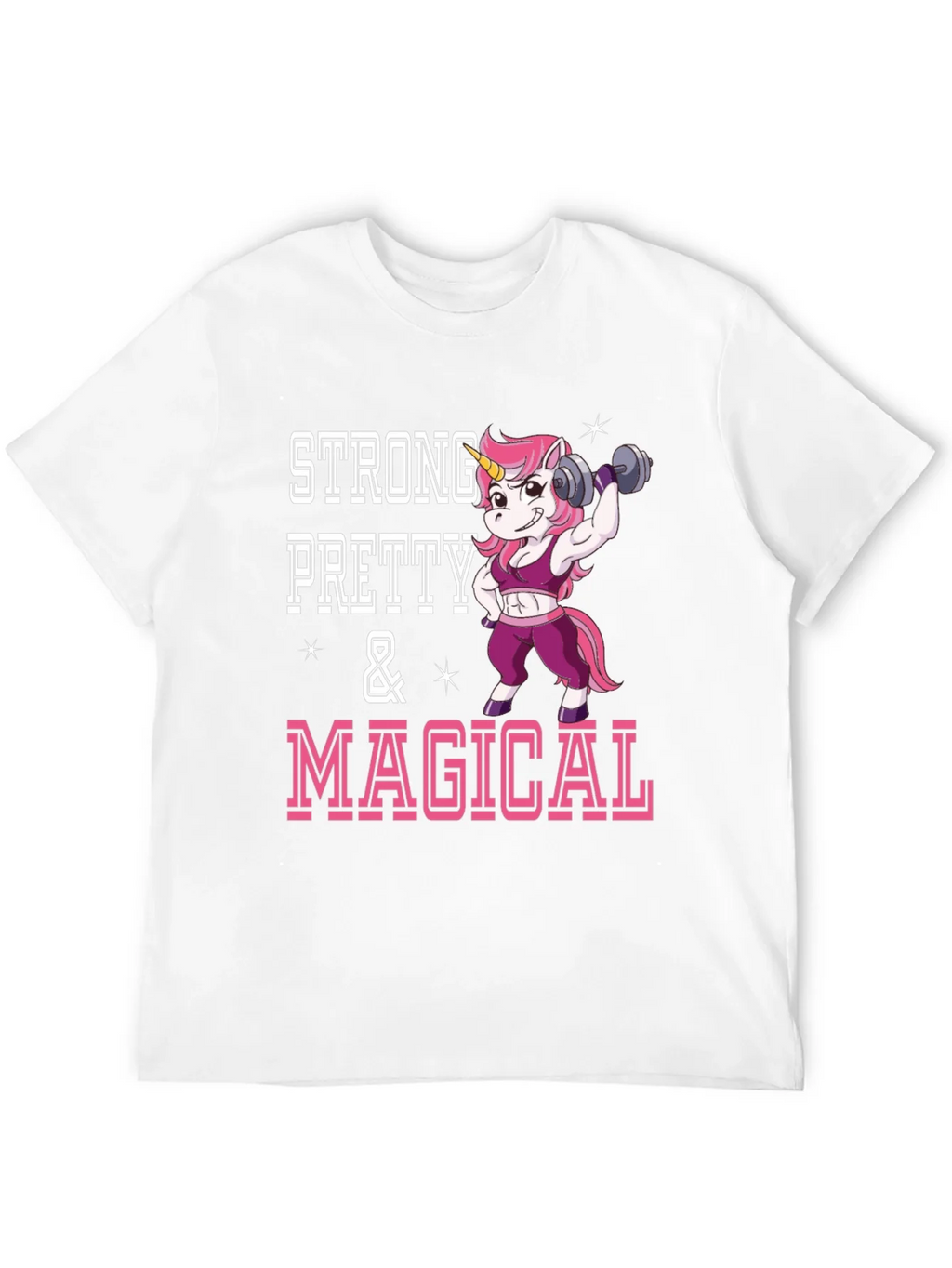 Strong Pretty Magical Unicorn Workout Shirt product image 9