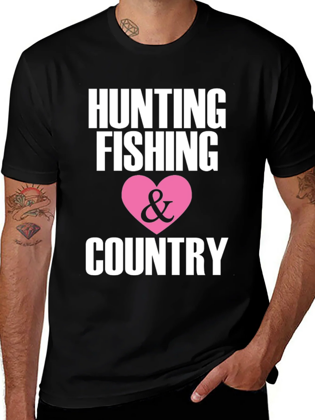 Hunting Fishing Country Graphic Tee product image 1