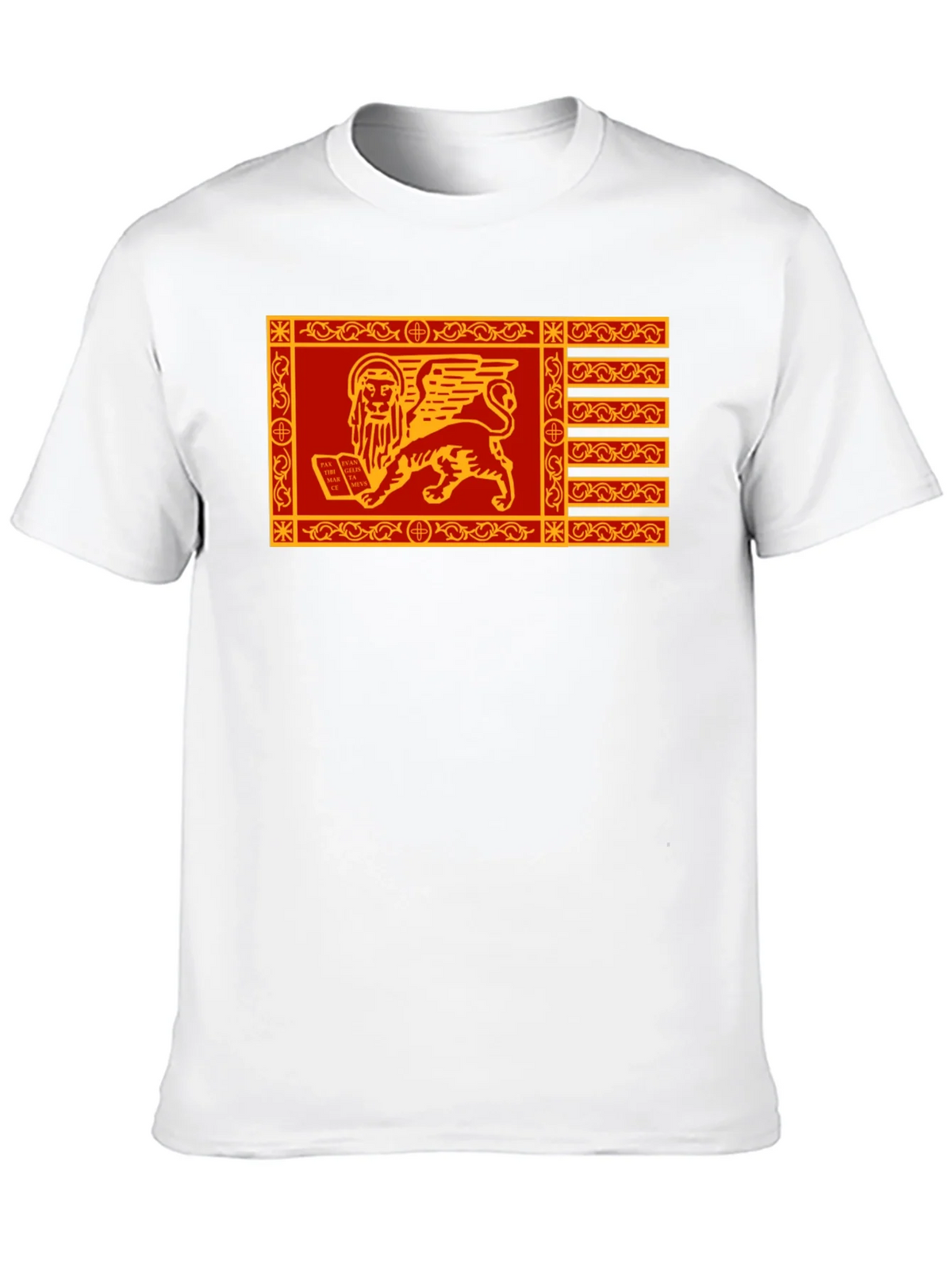 Venetian Flag Lion T-Shirt - Black Cotton Tee product image 9