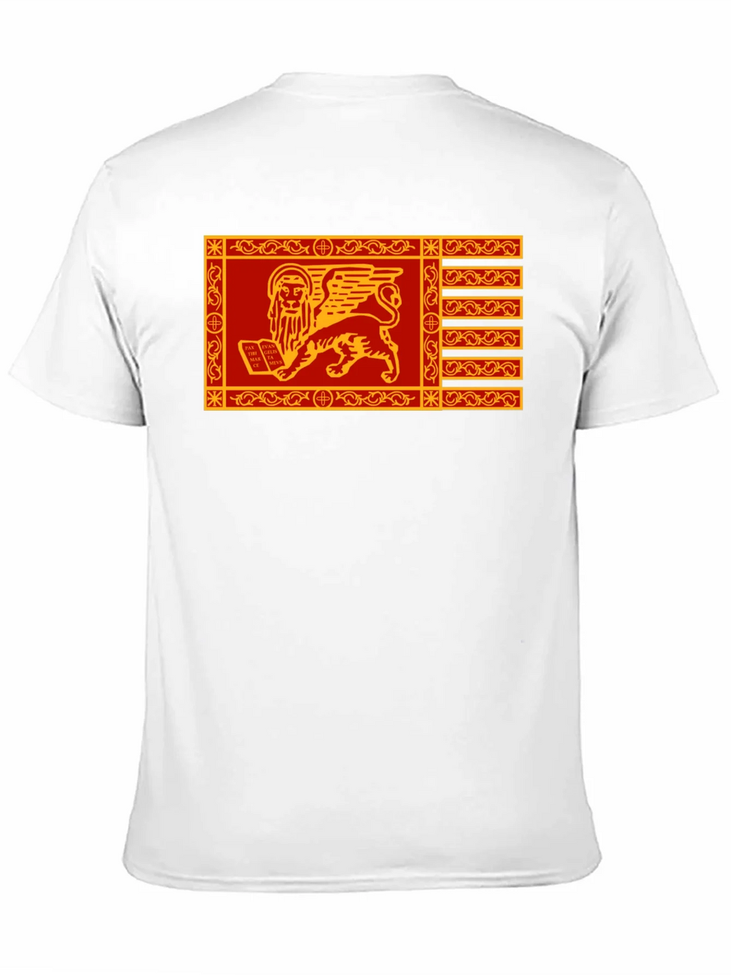 Venetian Flag Lion T-Shirt - Black Cotton Tee product image 10