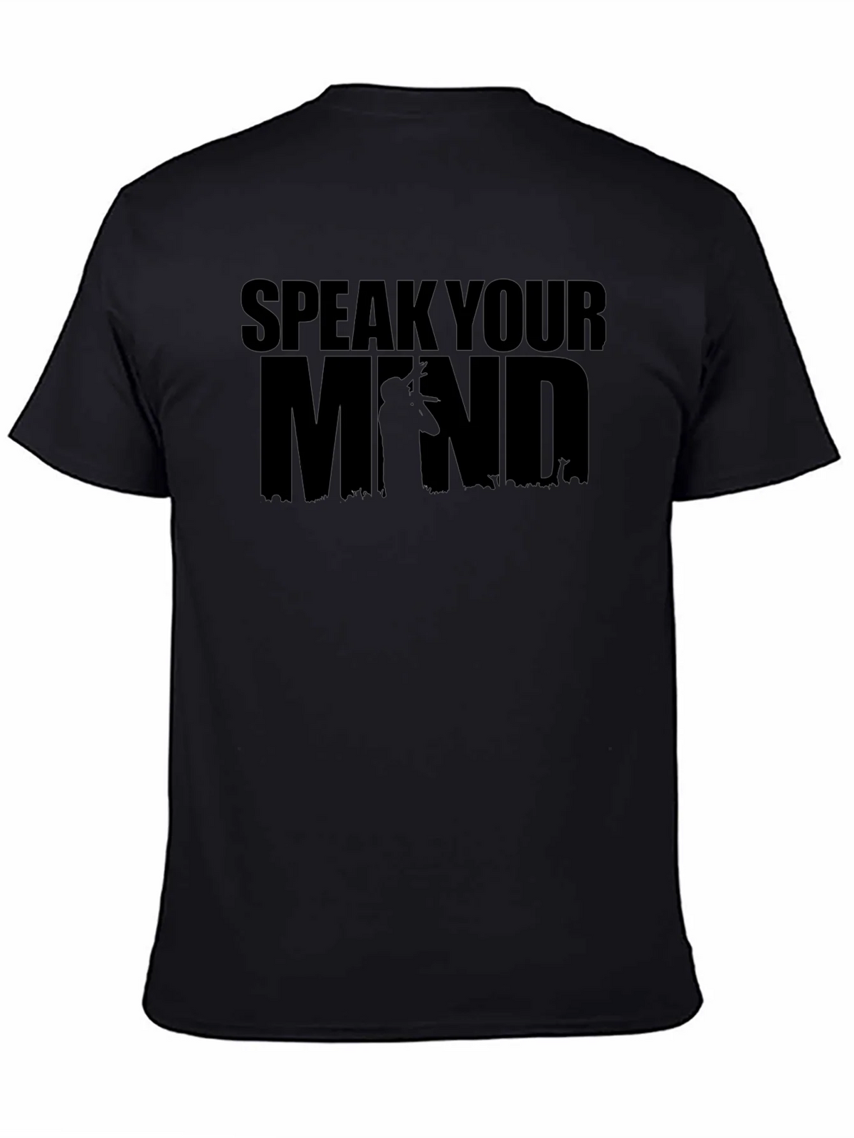 Speak Your Mind Graphic T-Shirt - Black product image 4