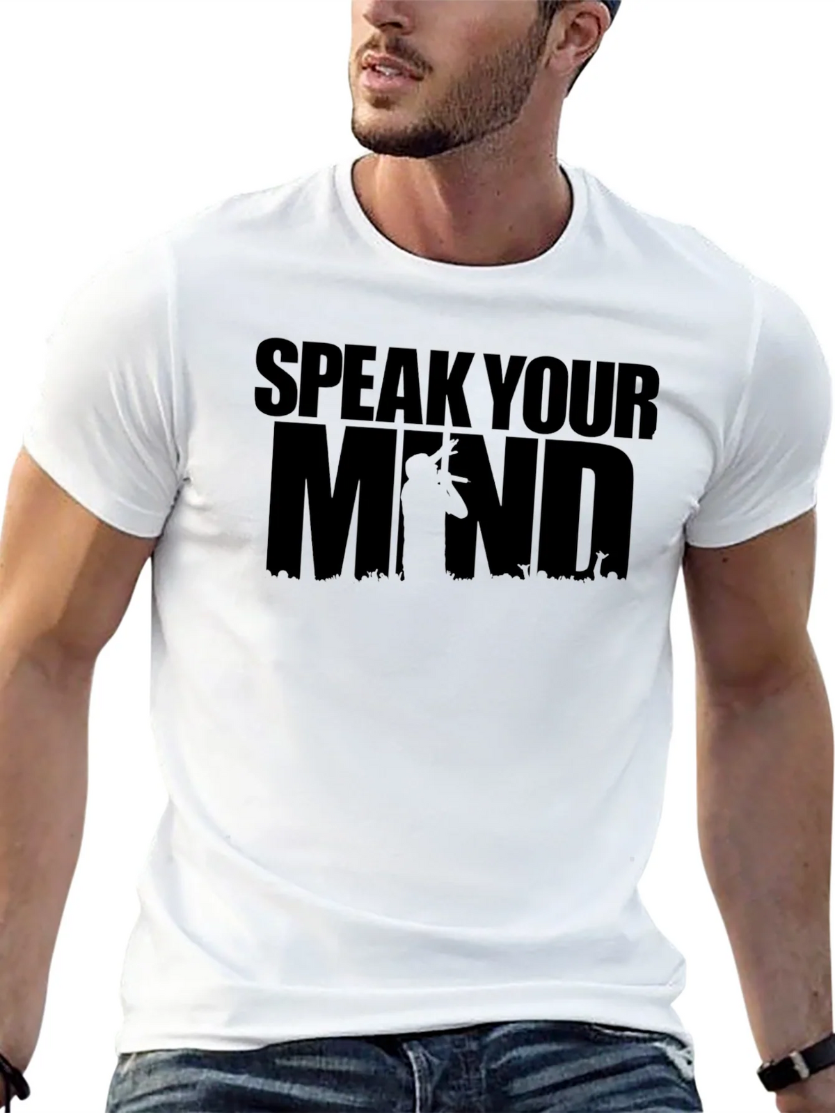 Speak Your Mind Graphic T-Shirt - Black product image 12