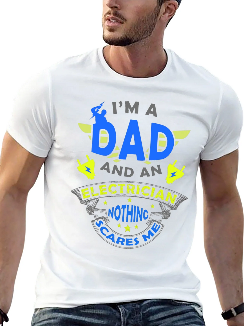 Dad Electrician T-Shirt - Nothing Scares Me! product image 10