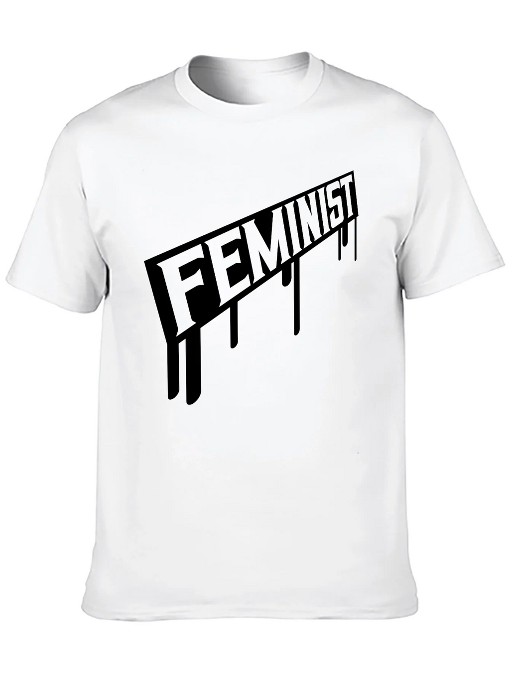Feminist Graphic Print Black T-Shirt product image 9