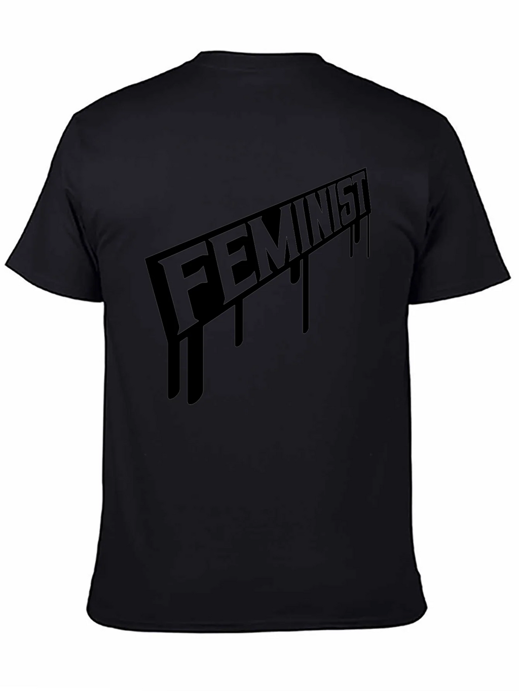 Feminist Graphic Print Black T-Shirt product image 4