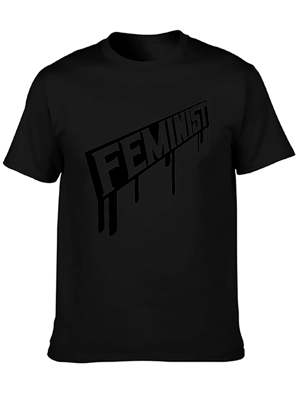 Feminist Graphic Print Black T-Shirt product image 3