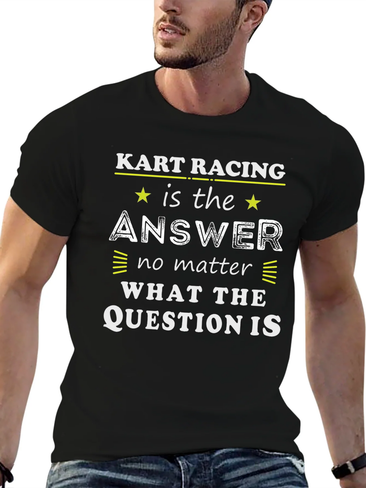 Kart Racing is the Answer Tee - Unisex Graphic T-Shirt product image 5