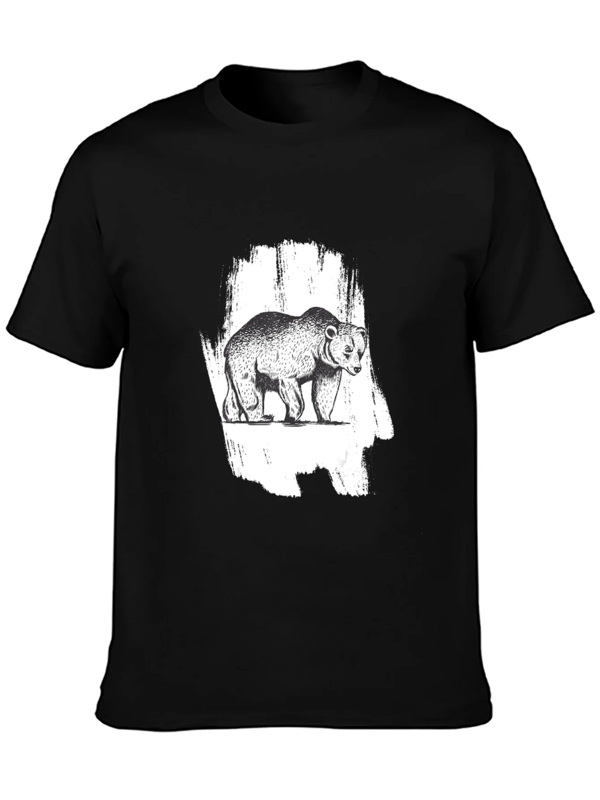Bear Graphic Black T-Shirt - Nature Inspired Tee product image 3