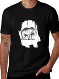 Bear Graphic Black T-Shirt - Nature Inspired Tee product image 1