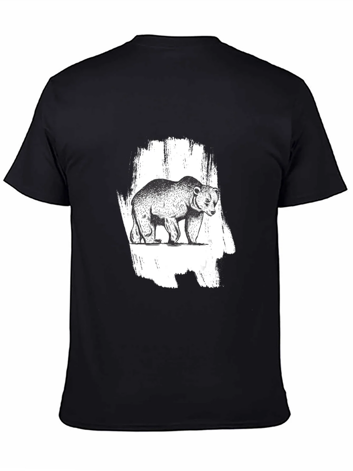Bear Graphic Black T-Shirt - Nature Inspired Tee product image 4
