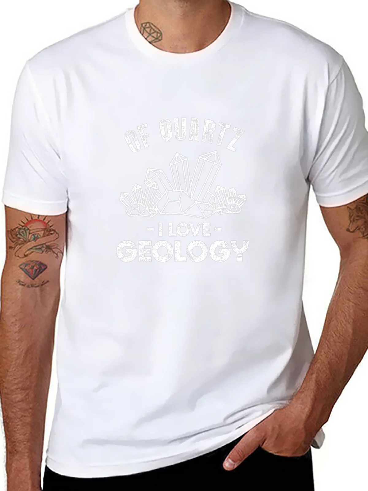 Of Quartz I Love Geology T-Shirt Funny Rock Collector Tee product image 7