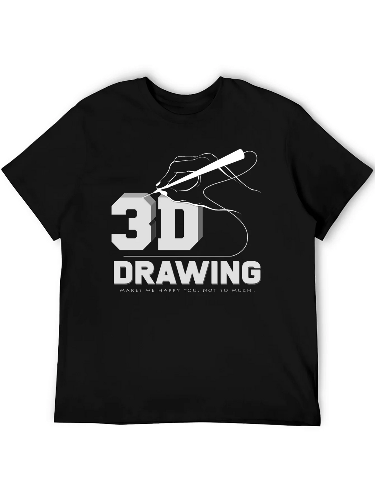 3D Drawing T-Shirt: Art Lover Apparel product image 2