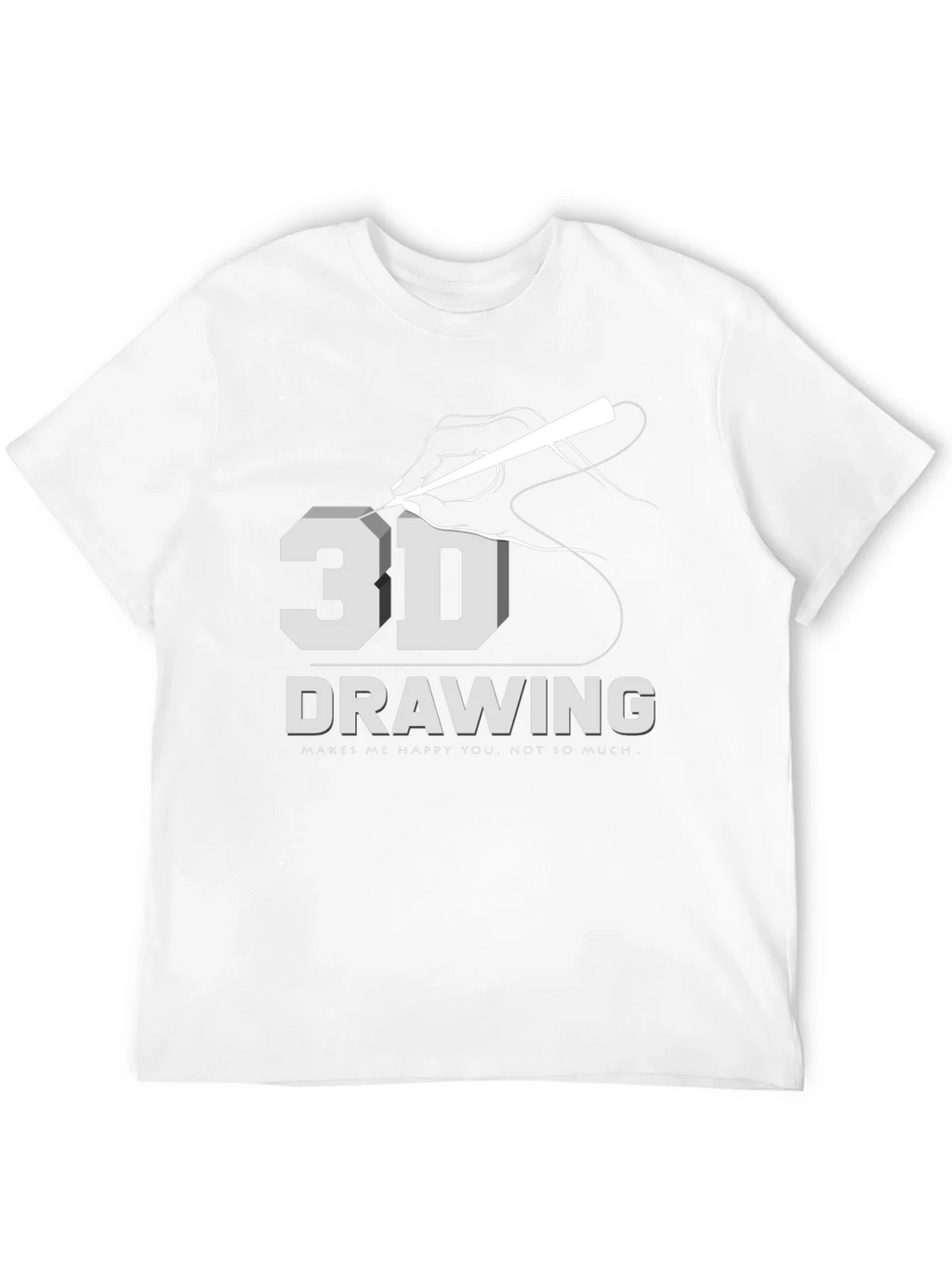 3D Drawing T-Shirt: Art Lover Apparel product image 7