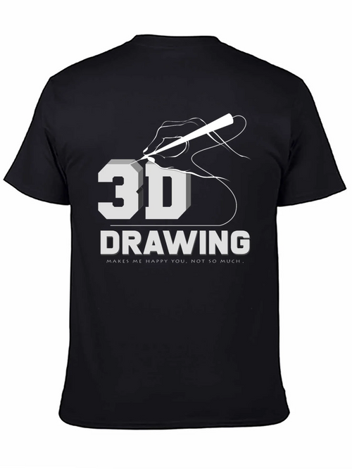 3D Drawing T-Shirt: Art Lover Apparel product image 1