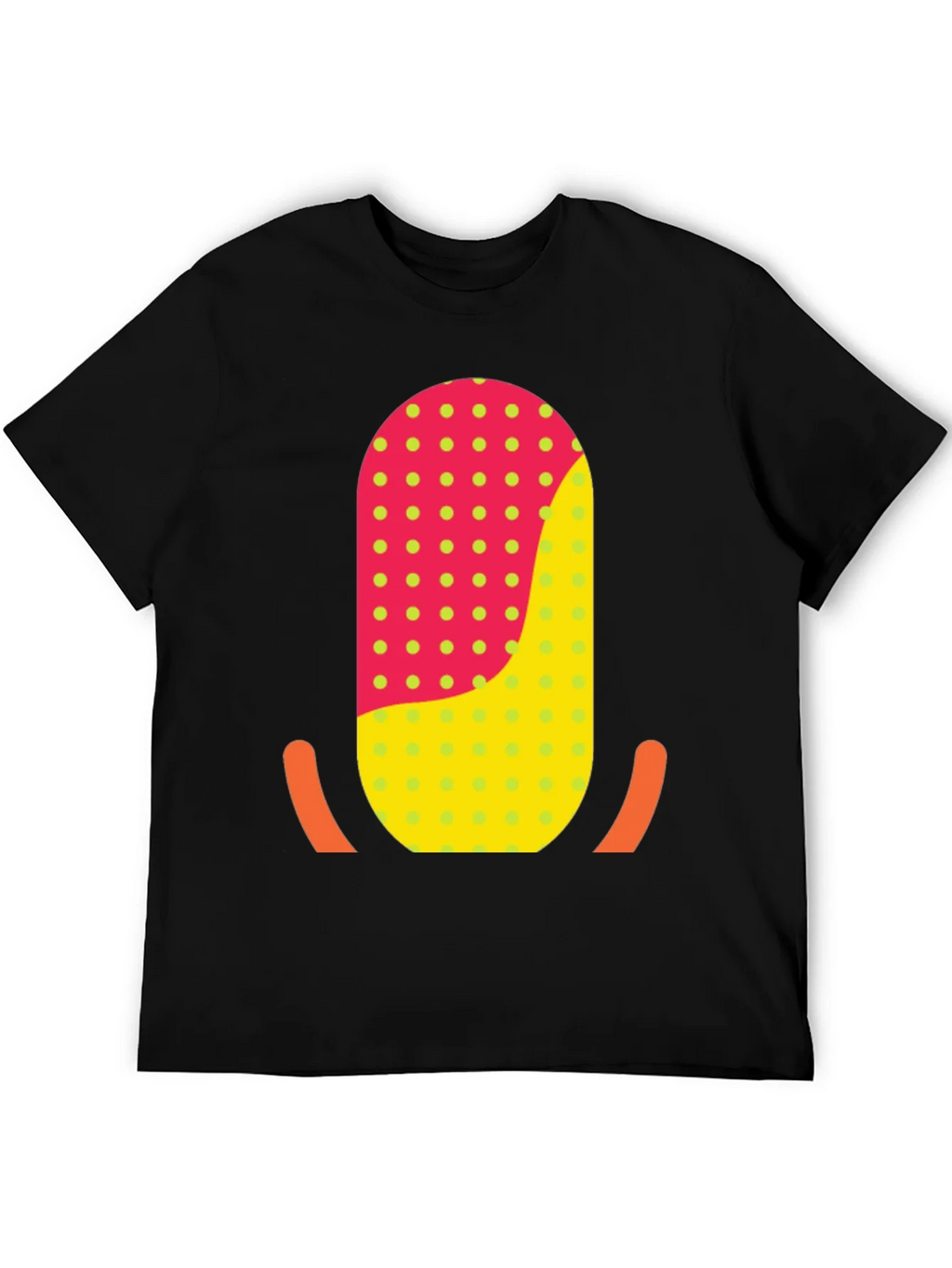 Funky Retro T-Shirt with Geometric Graphic Print product image 4