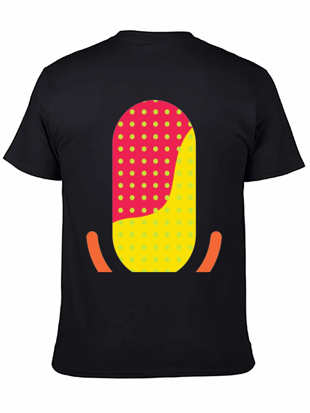 Funky Retro T-Shirt with Geometric Graphic Print product image 3