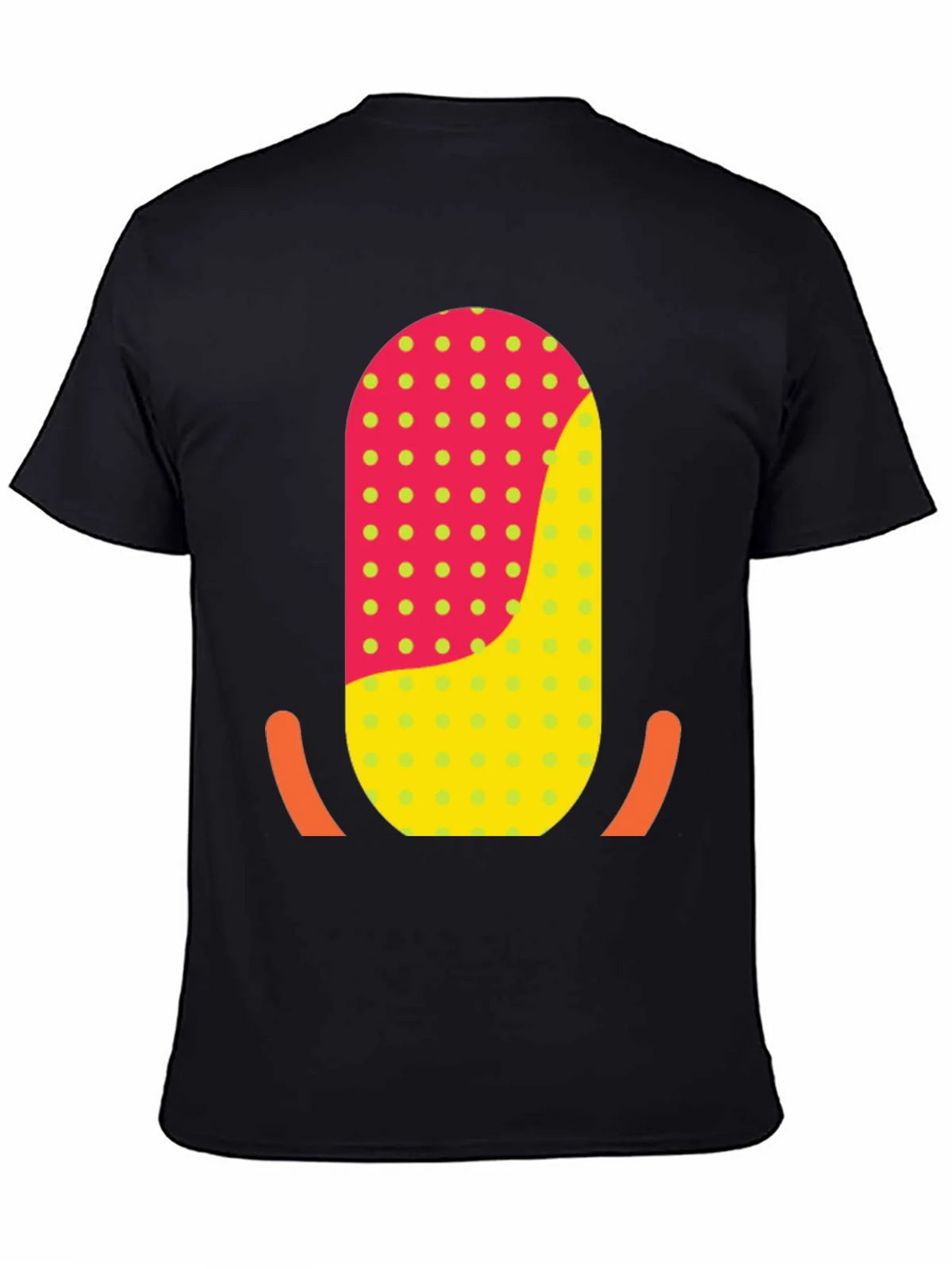 Funky Retro T-Shirt with Geometric Graphic Print product image 3
