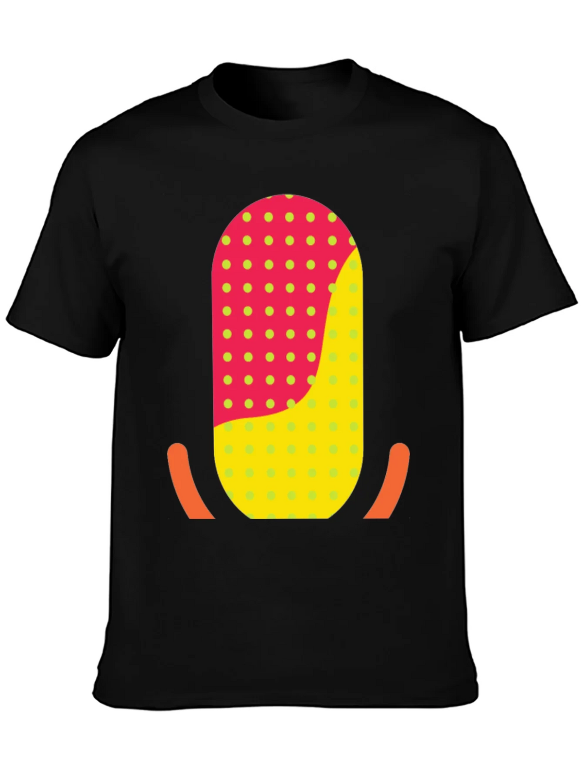 Funky Retro T-Shirt with Geometric Graphic Print product image 2