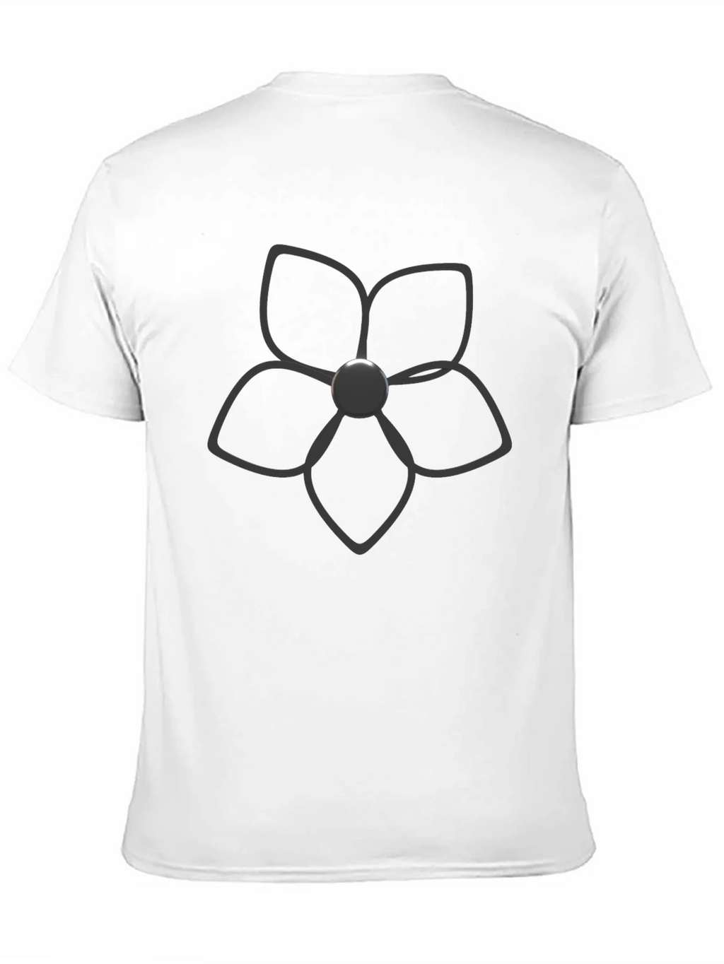 Black T-Shirt with Floral Graphic product image 10