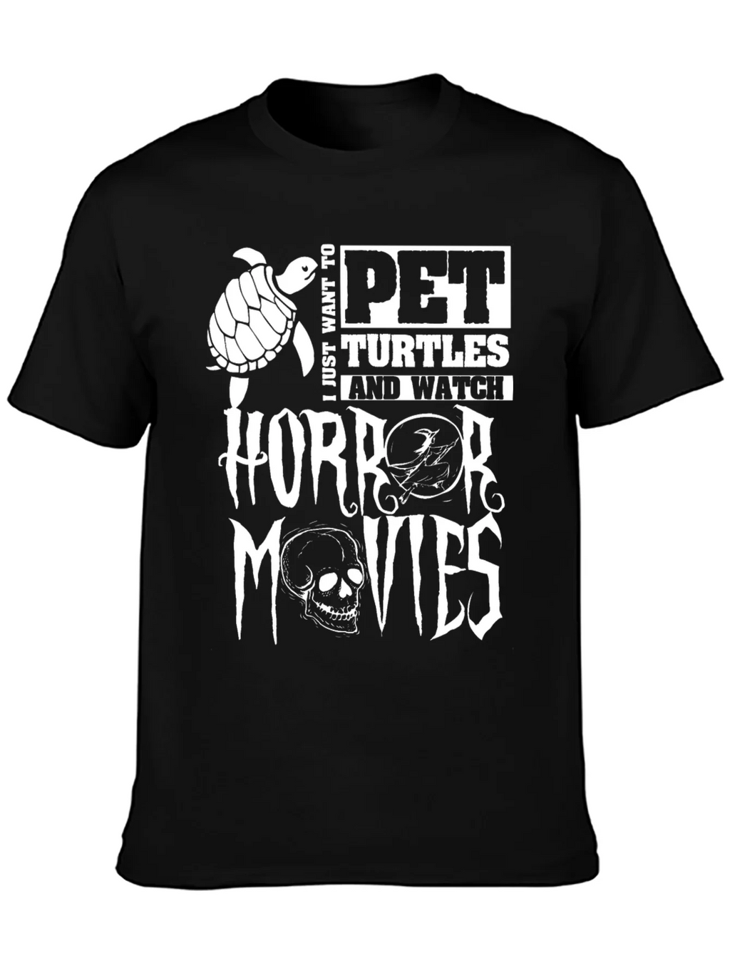 Pet Turtles & Horror Movies Graphic Tee product image 3