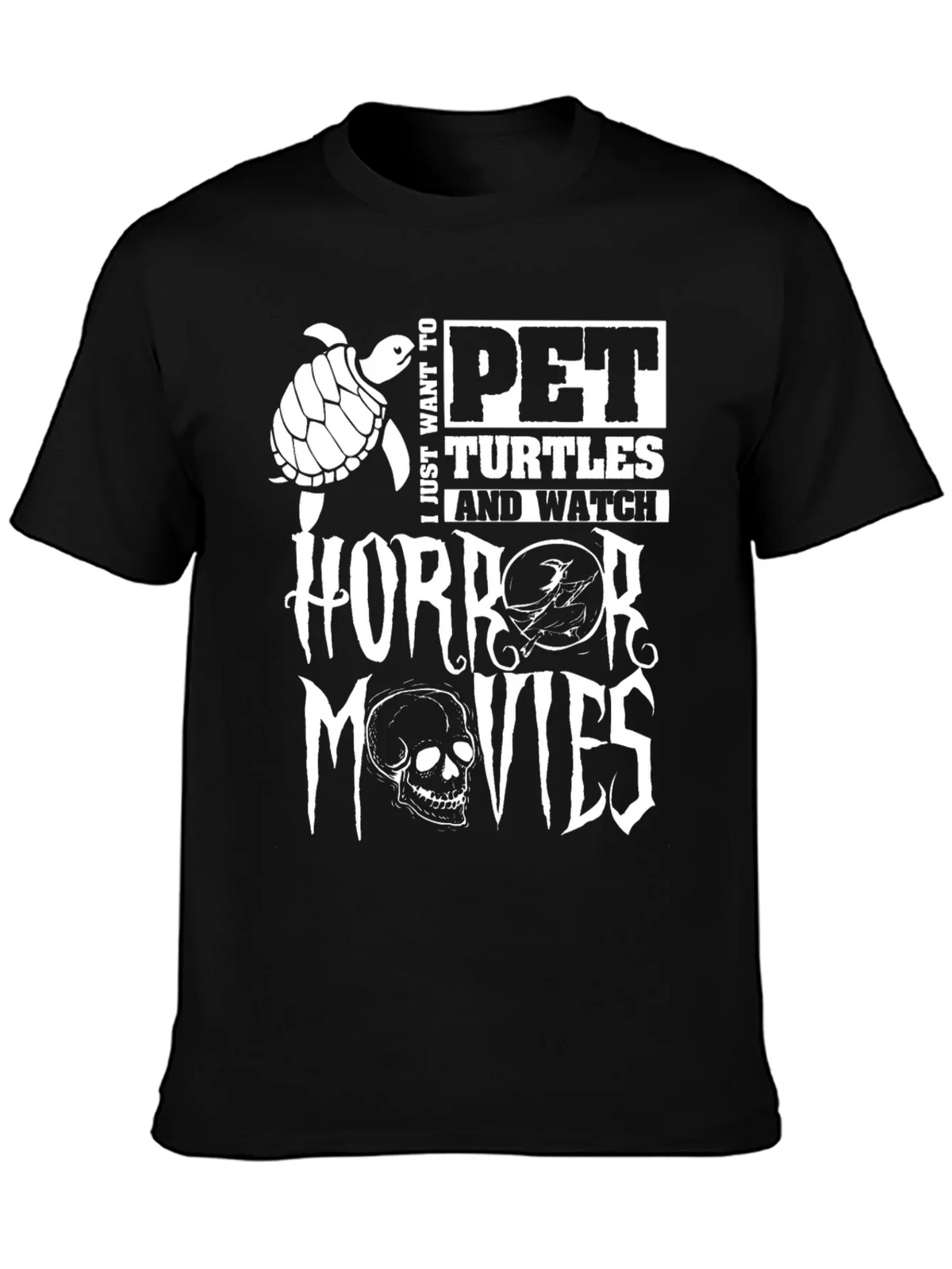 Pet Turtles & Horror Movies Graphic Tee product image 3