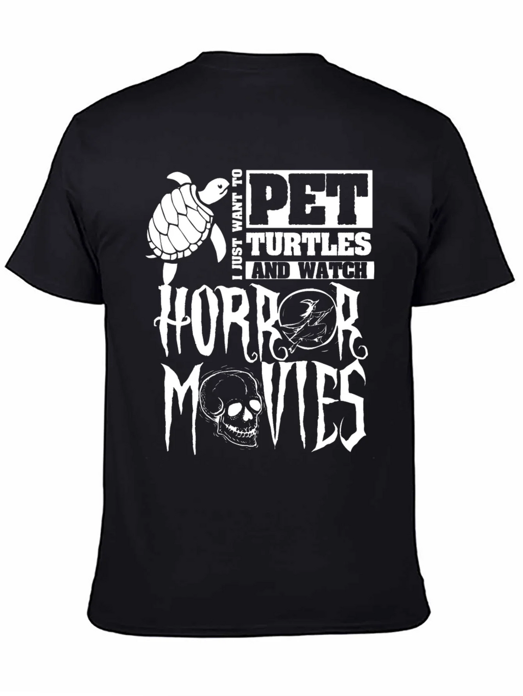 Pet Turtles & Horror Movies Graphic Tee product image 4