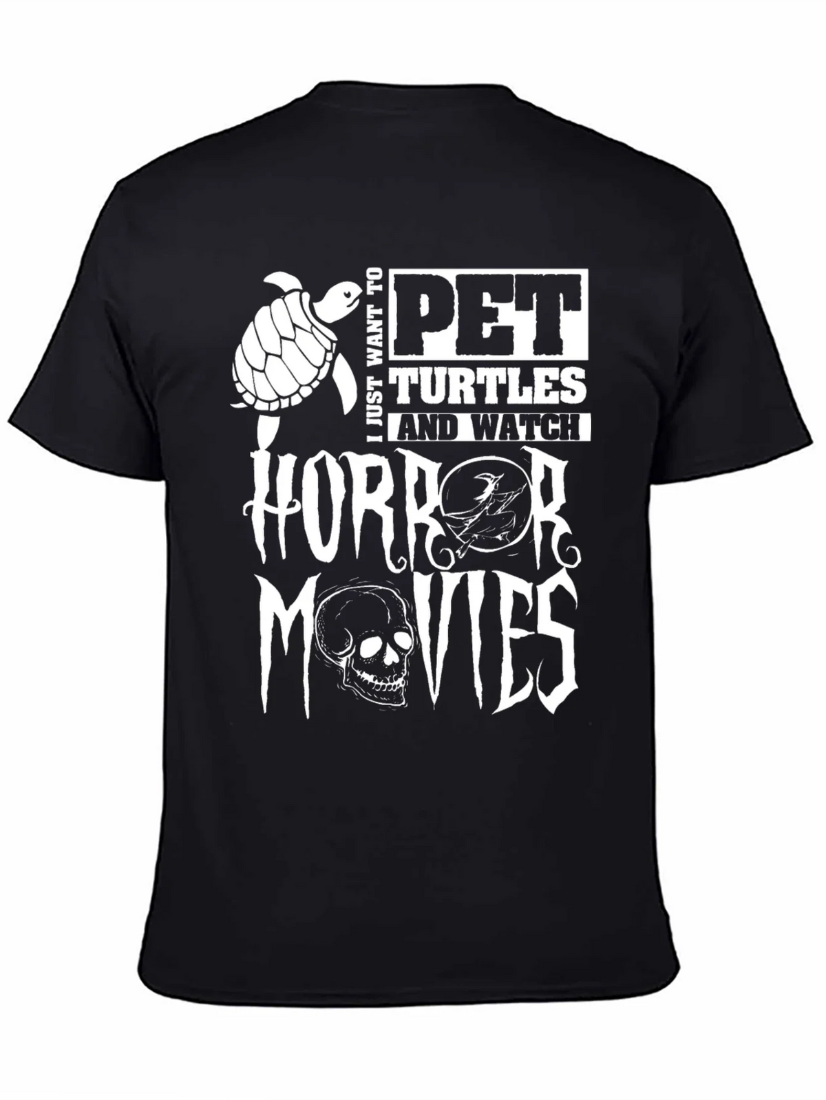 Pet Turtles & Horror Movies Graphic Tee product image 4