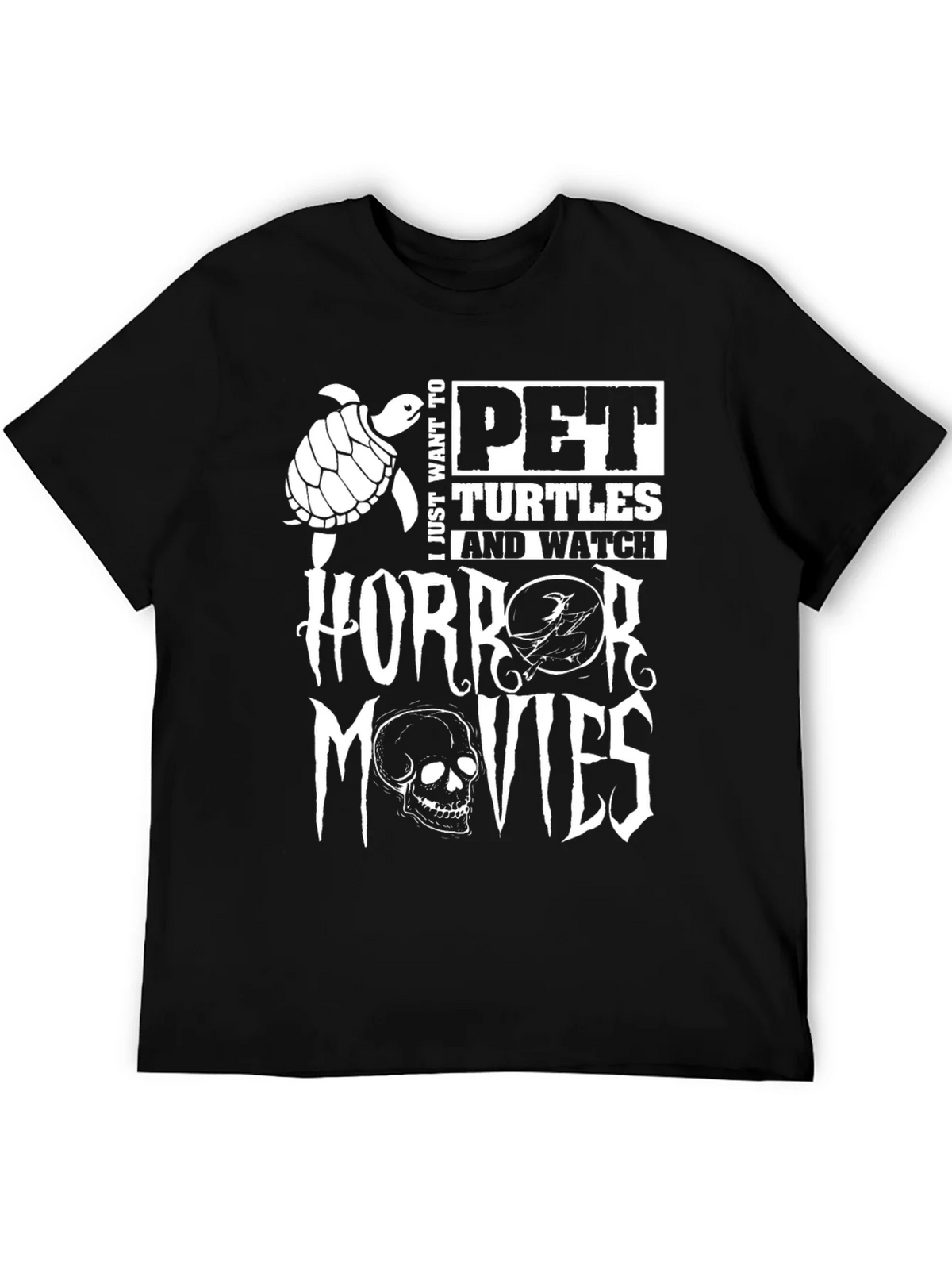 Pet Turtles & Horror Movies Graphic Tee product image 5