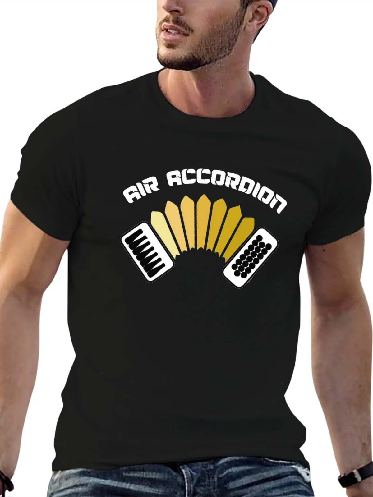Air Accordion T-Shirt - Music Lover Tee product image 6