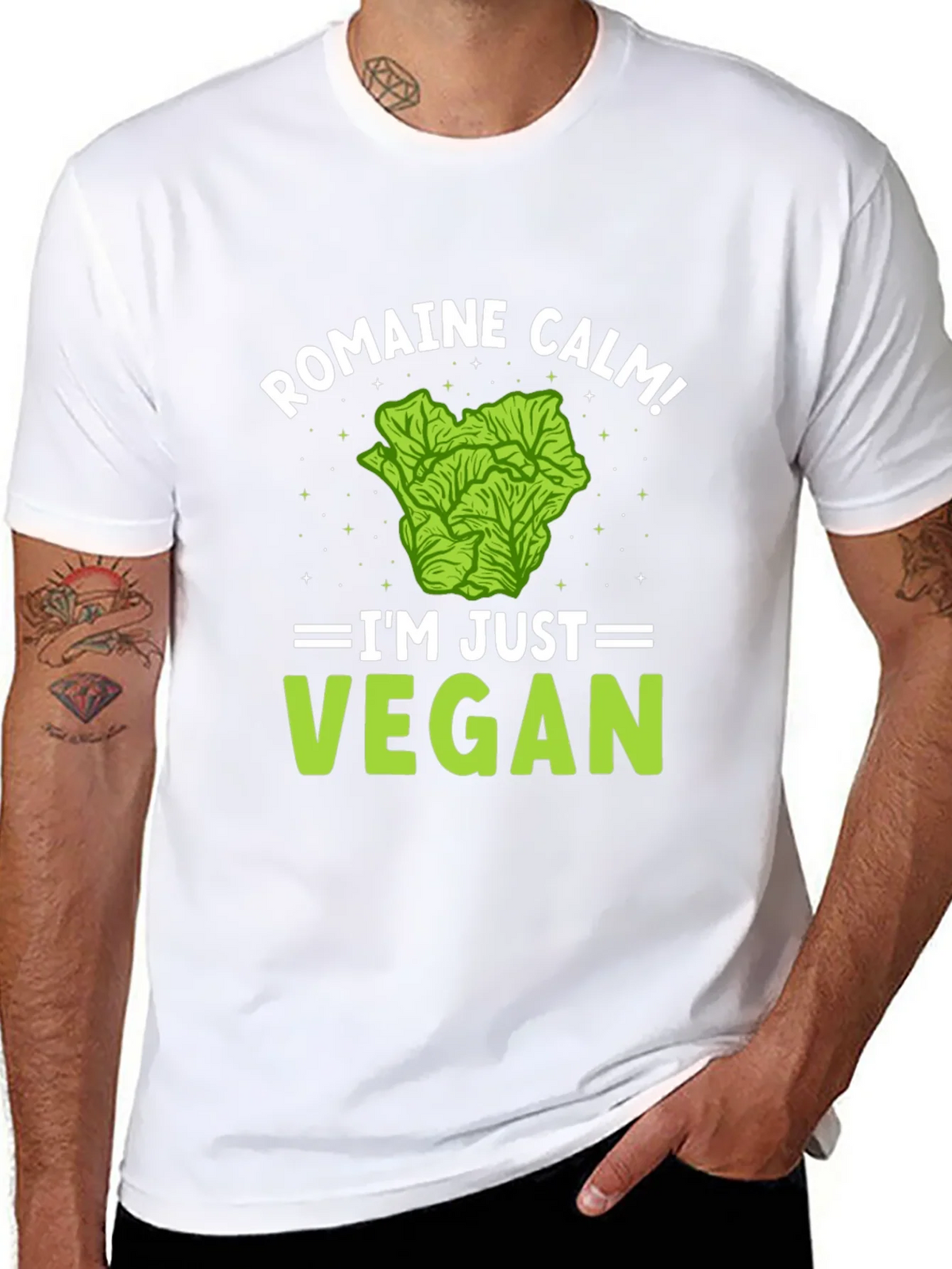 Romaine Calm Vegan T-Shirt - Funny Plant-Based Tee product image 7