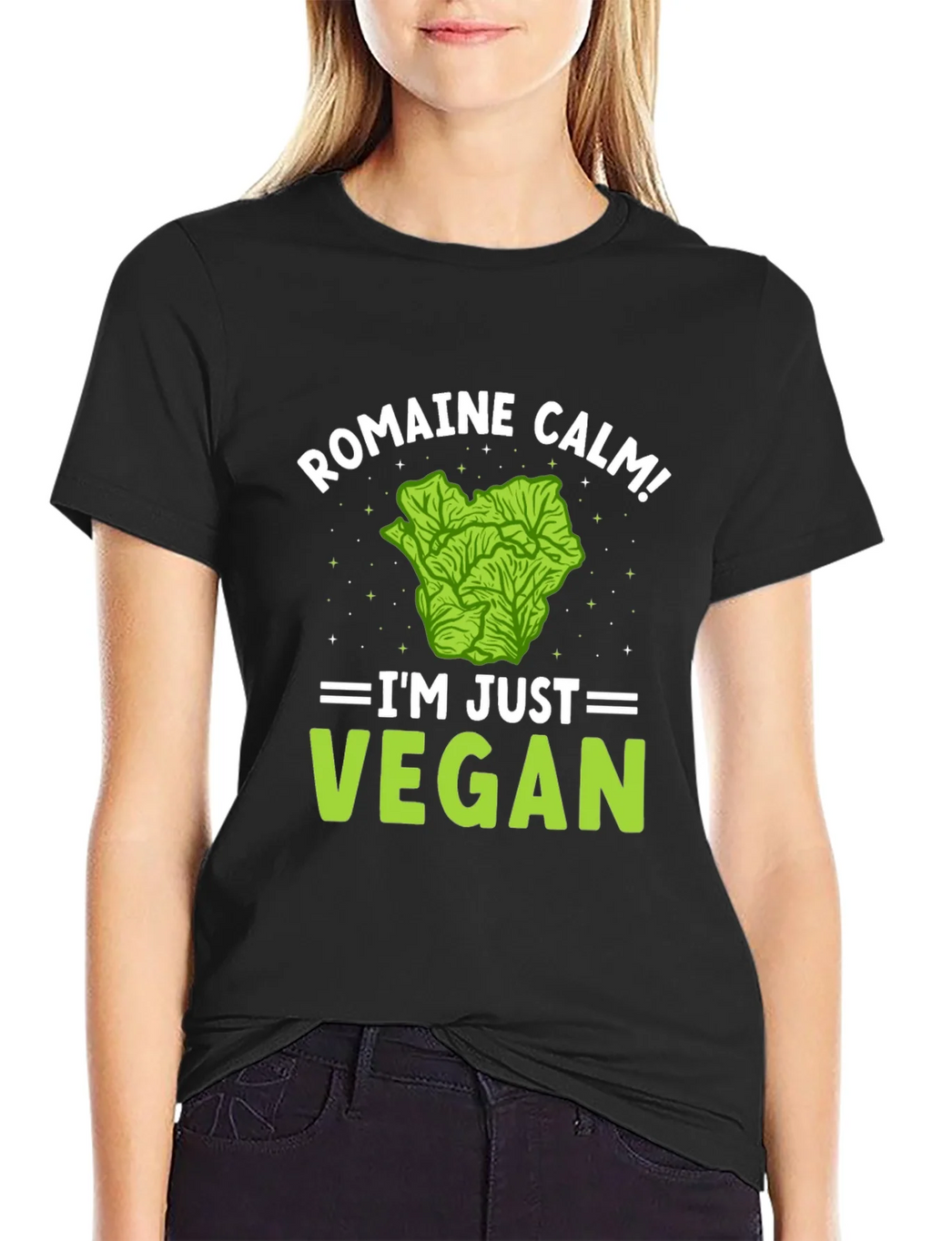 Romaine Calm Vegan T-Shirt - Funny Plant-Based Tee product image 2