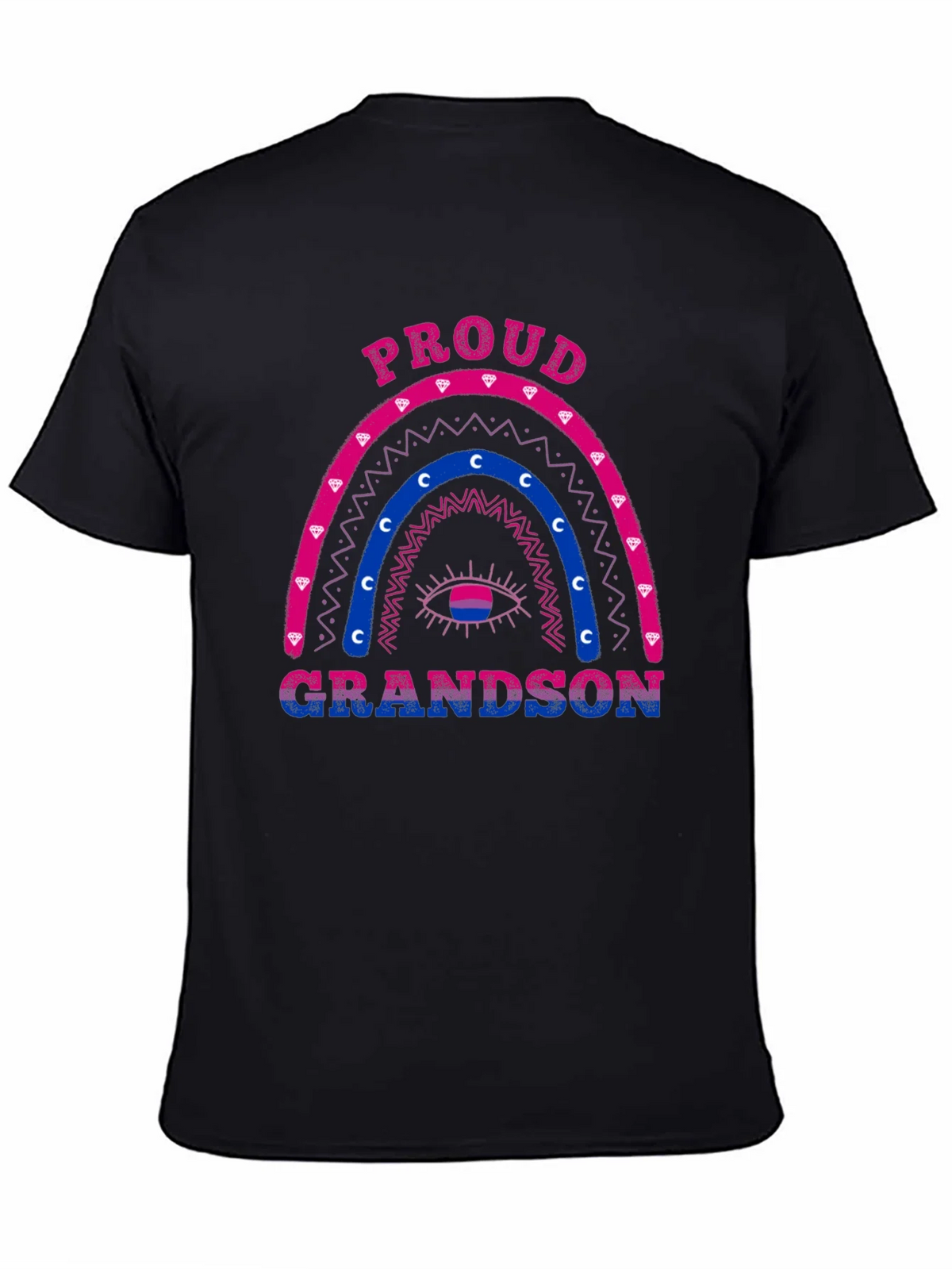 Proud Grandson Bi Pride Rainbow T-Shirt product image 4