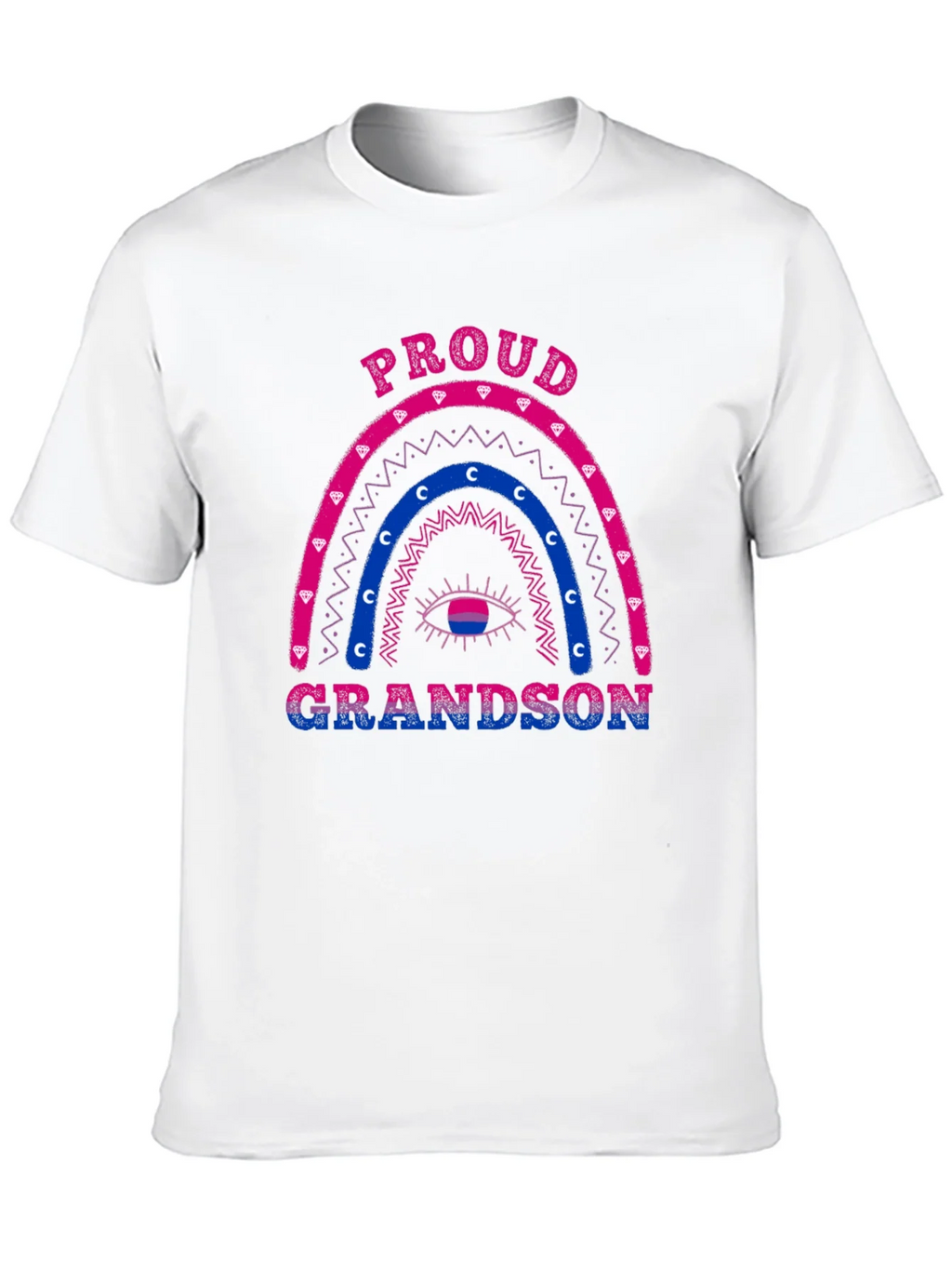 Proud Grandson Bi Pride Rainbow T-Shirt product image 7