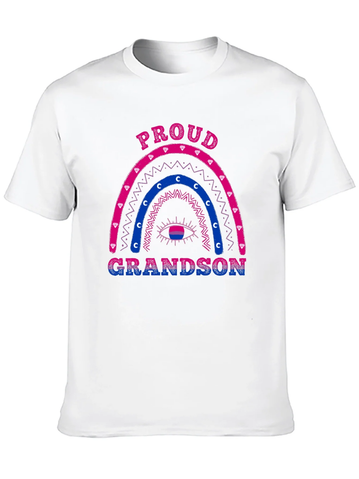 Proud Grandson Bi Pride Rainbow T-Shirt product image 7