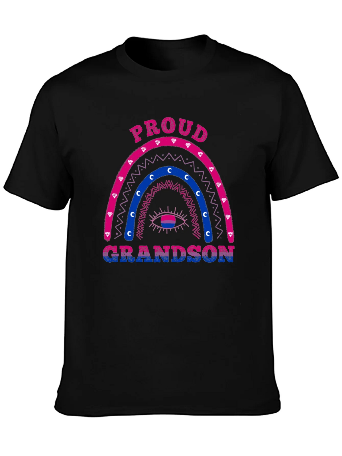 Proud Grandson Bi Pride Rainbow T-Shirt product image 3
