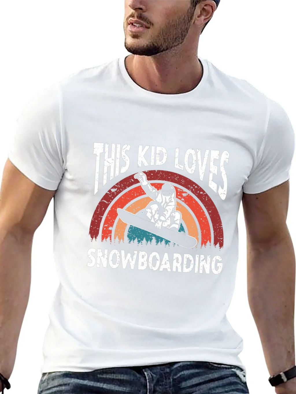 This Kid Loves Snowboarding T-Shirt - Black product image 11
