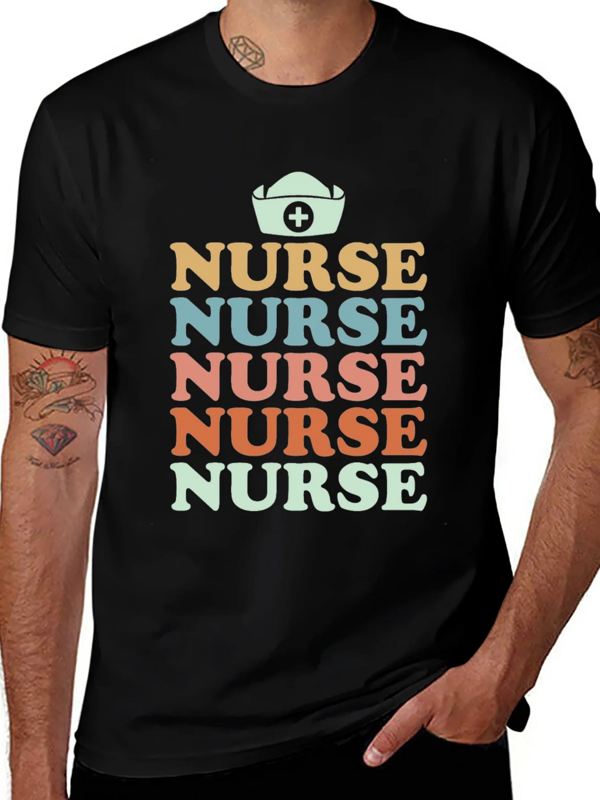 Retro Nurse T-Shirt - Vintage Inspired Graphic Tee product image 1