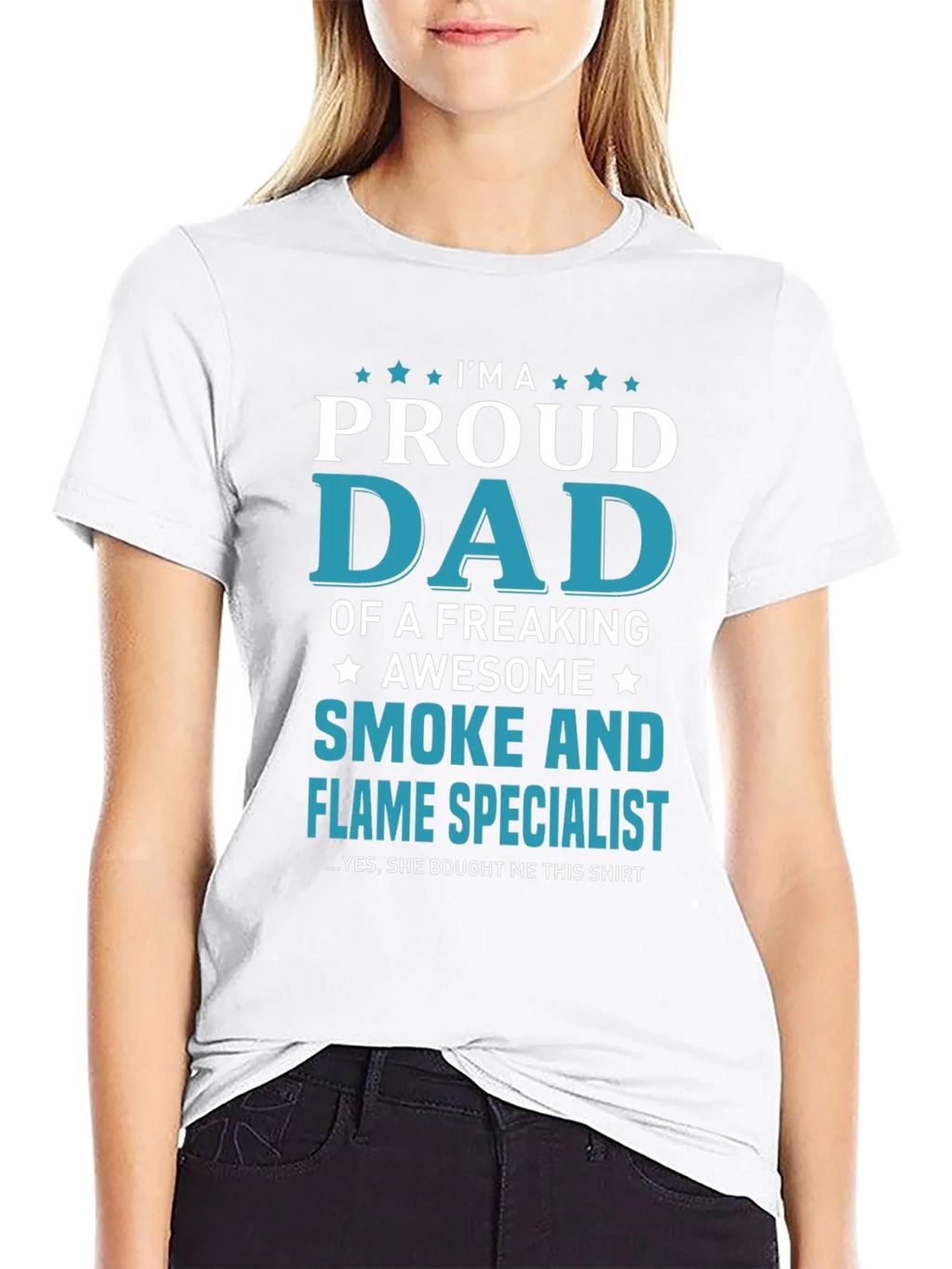 Proud Dad Smoke and Flame Specialist Graphic T-Shirt product image 8