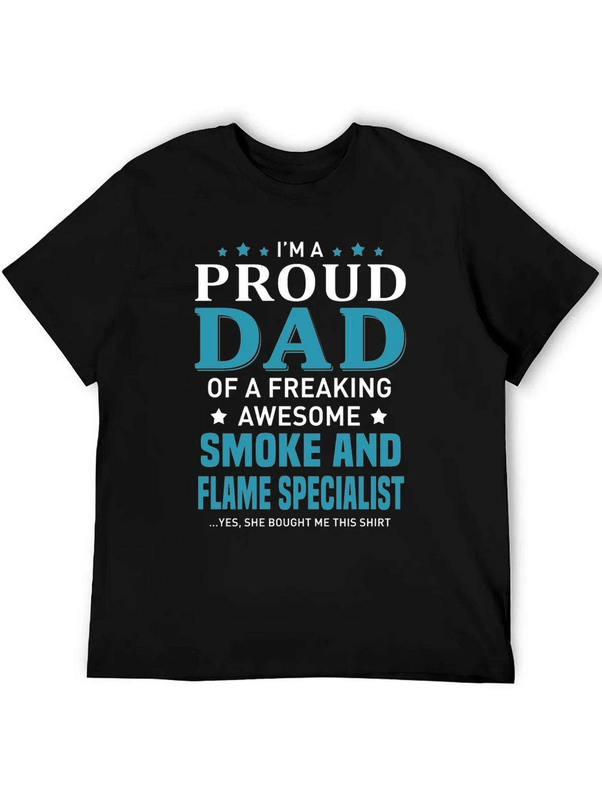 Proud Dad Smoke and Flame Specialist Graphic T-Shirt product image 5