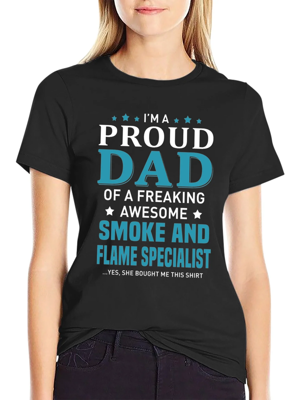 Proud Dad Smoke and Flame Specialist Graphic T-Shirt product image 2